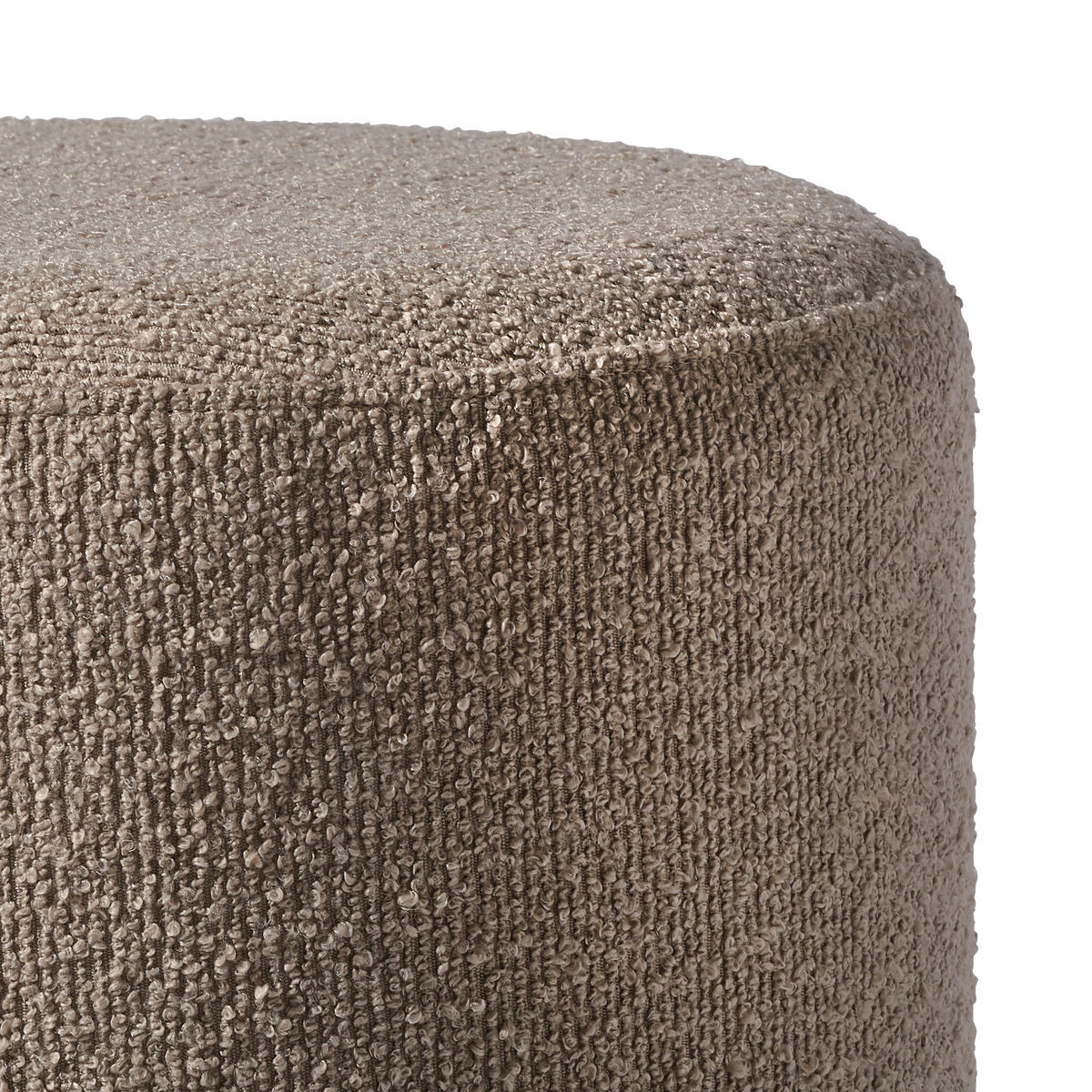 POUF Bouclé Hellbraun 56,5/35/40/50/36,5/35 cm  - Hellbraun, Design, Holzwerkstoff/Textil (56,5/35/40/50/36,5/35cm) - MID.YOU