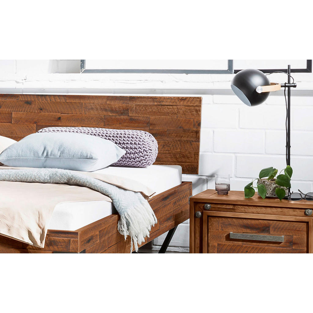 Thumbnail - Hasena Bett, Anthrazit, Braun, Akazie, Holz, Akazie, massiv, Höhe ca. 22 cm, 160x200 cm, in verschiedenen Größen erhältl...