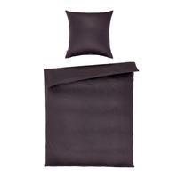 BETTWÄSCHE Makosatin 155/220 cm  - Anthrazit, Basics, Textil (155/220cm) - Fleuresse