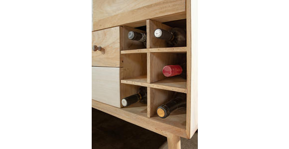 KOMMODE Kata  in 115/80/42 cm  - Naturfarben/Weiß, Design, Holz (115/80/42cm) - Landscape