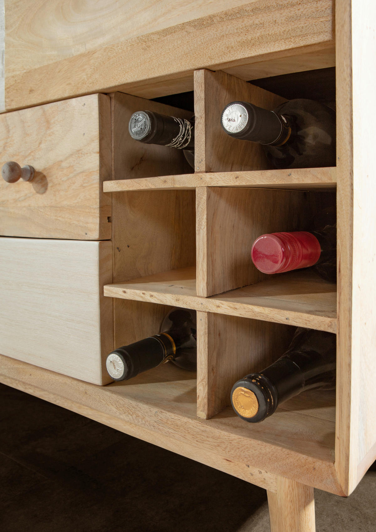 KOMMODE Kata  in 115/80/42 cm  - Naturfarben/Weiß, Design, Holz (115/80/42cm) - Landscape