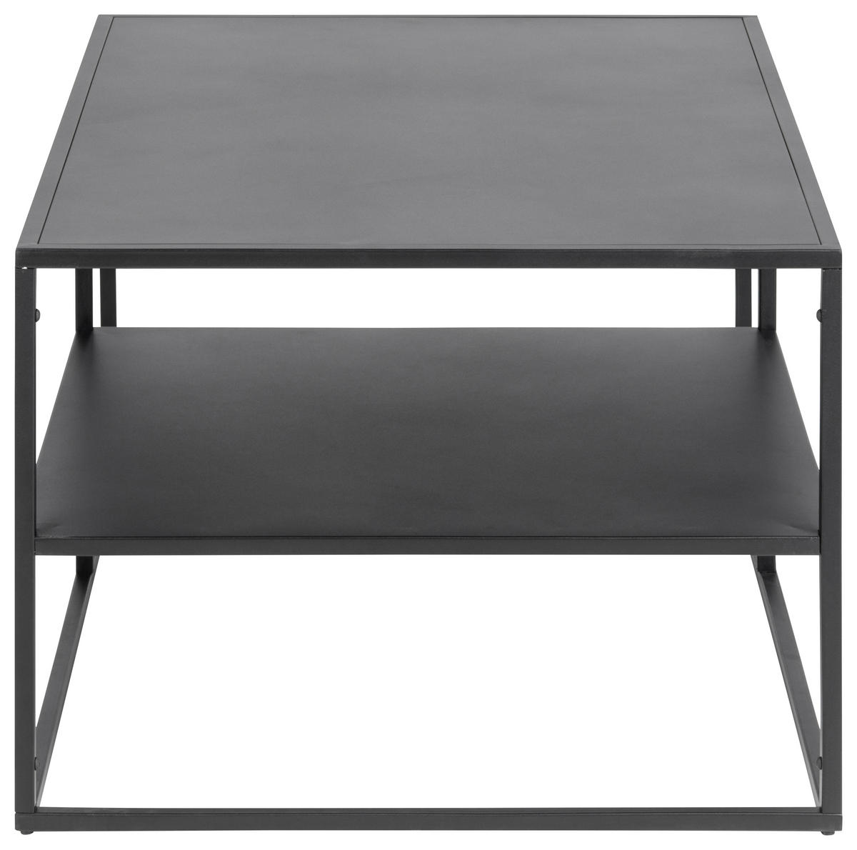 Couchtisch schwarz matt ARVADA-83 mit Ablage, B/H/T: ca. 100/45/60 cm