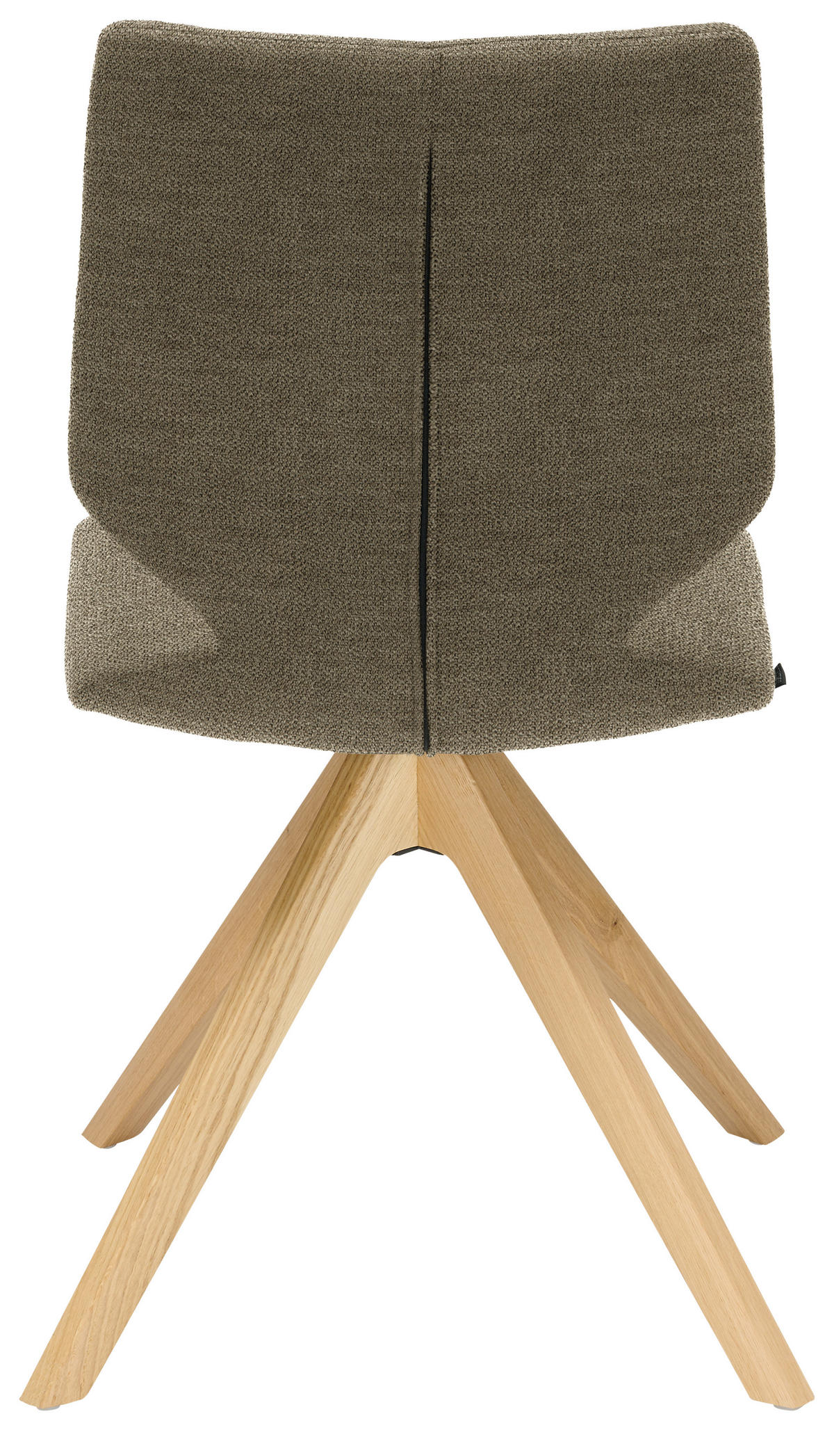 STUHL Struktur  - Fango/Eichefarben, Design, Holz/Textil (50/92/64cm) - Venjakob