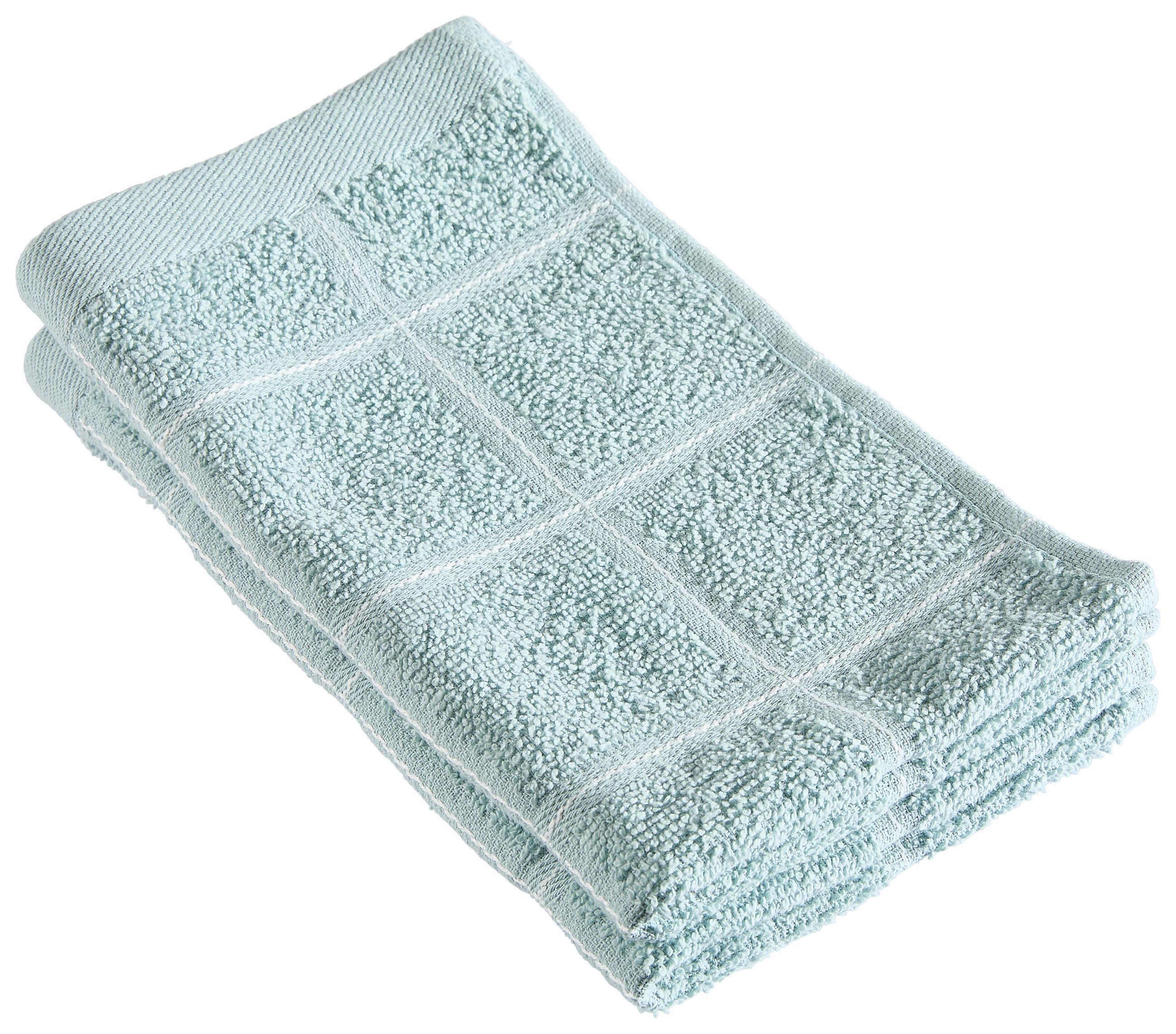 GÄSTETUCHSET 30/50 cm CHECK Grün 2-teilig  - Grün, Textil (30/50cm) - Esposa