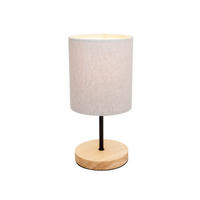 TISCHLEUCHTE 13/29 cm   - Eichefarben/Schwarz, Basics, Holz/Textil (13/29cm) - Novel