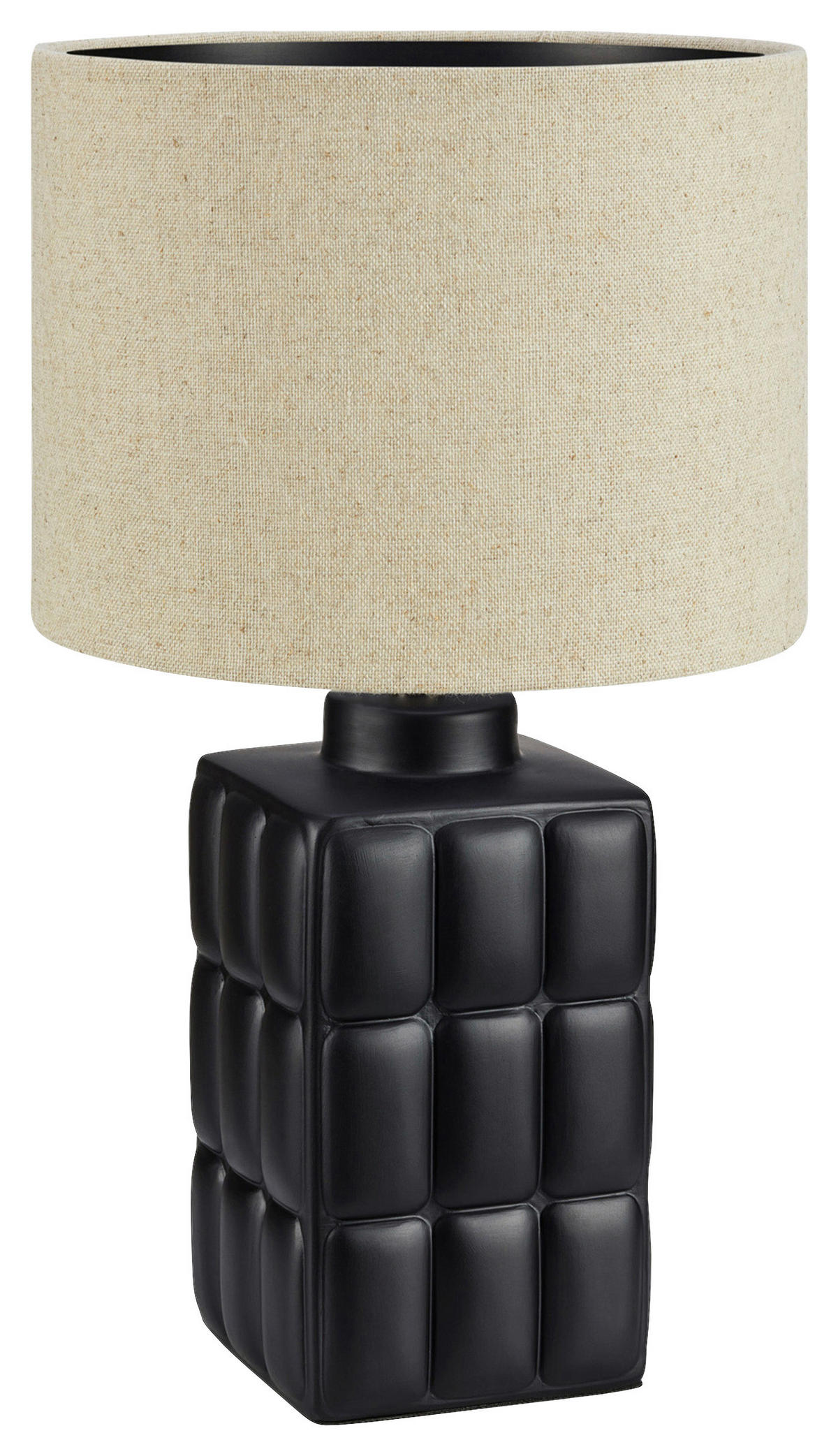 TISCHLEUCHTE - Beige/Schwarz, Basics, Keramik/Textil (24/42,5cm) - Markslöjd