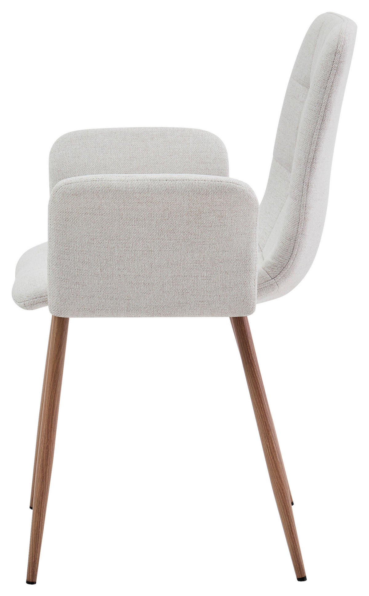 NASLANJAČ, kovina, tekstil naravne barve, bež  - naravne barve/bež, Design, kovina/tekstil (61/87/55cm) - Stylife