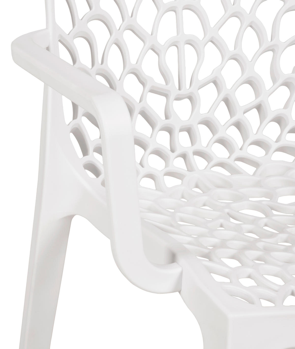 GARTENSTUHL-SET Weiß  - Weiß, MODERN, Kunststoff (58/81/52cm) - Gardenson