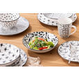KOMBISERVICE TOKYO 2.0 30-teilig  - Schwarz/Weiß, Trend, Keramik - Novel