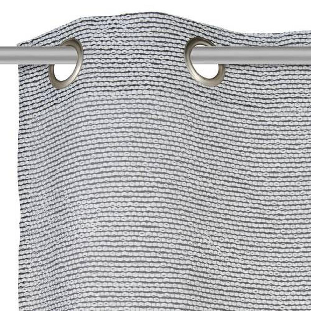 ÖSENSCHAL LORENA transparent 135/245 cm   - Schwarz, Basics, Textil (135/245cm) - Esposa