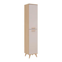 HÖGSKÅP  - kashmir/ekfärgad, Modern, trämaterial/plast (35/185/35cm) - Best Price