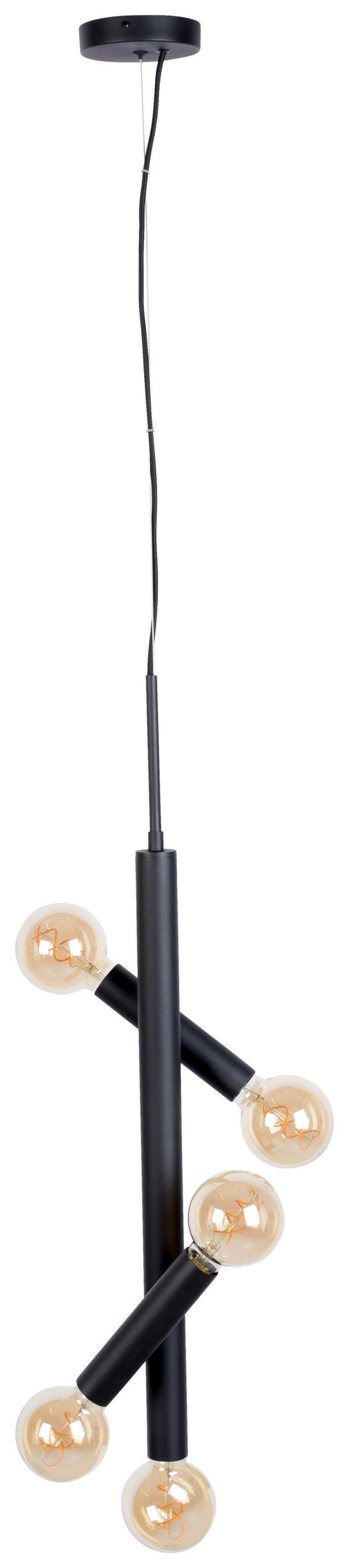 HÄNGELEUCHTE 17/222/39 cm  - Schwarz, Basics, Metall (17/222/39cm) - Zuiver