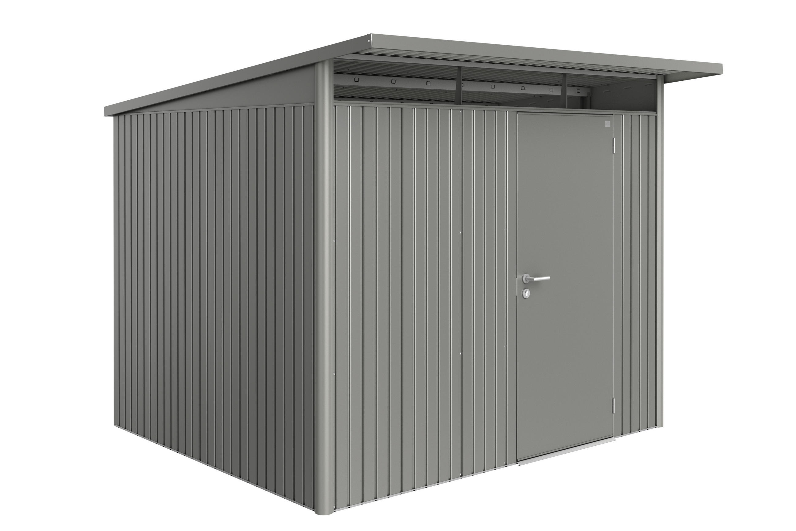 GERÄTEHAUS 260/218/260 cm  - Anthrazit, Basics, Metall (260/218/260cm) - Biohort