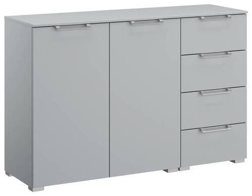 SIDEBOARD 120/81/42 cm  in Hellgrau  - Silberfarben/Hellgrau, Design, Holzwerkstoff/Kunststoff (120/81/42cm) - Novel
