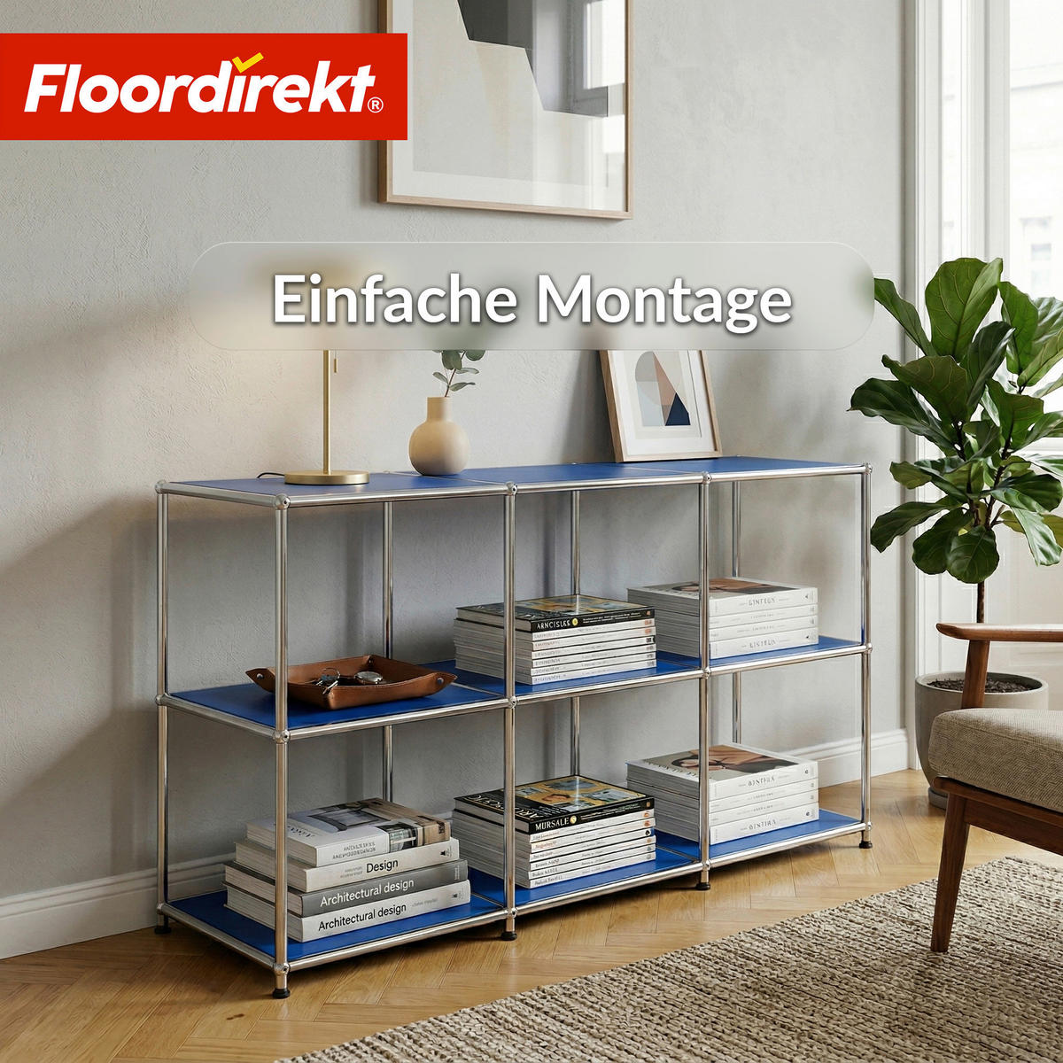 SIDEBOARD Concept Epure MK-018 116/82/40 cm  - Blau, Basics, Metall (116/82/40cm) - Floordirekt