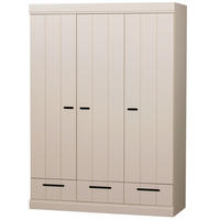 DREHTÜRENSCHRANK  in Hellgrau  - Hellgrau, Design, Holz (140/195/53cm) - Livetastic