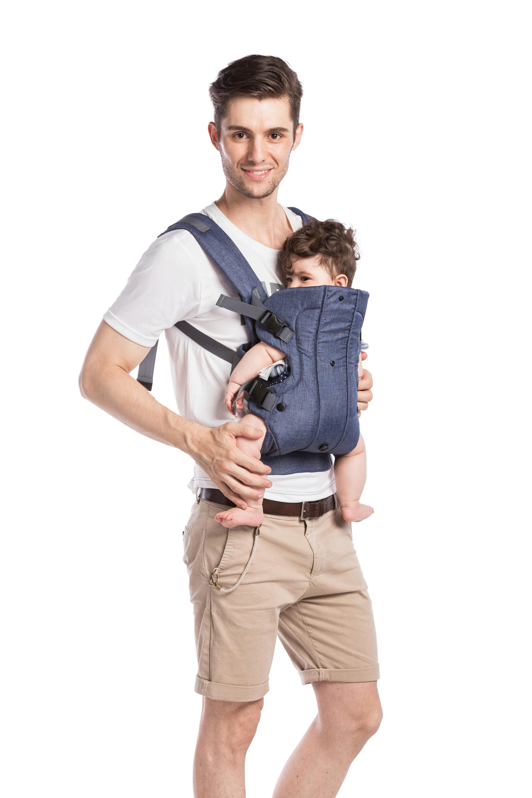 BABYTRAGE Carry Me  - Grau, Basics, Textil - My Baby Lou