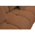 BOXSPRINGSOFA in Chenille Rostfarben  - Rostfarben/Schwarz, MODERN, Kunststoff/Textil (210/72/105cm) - Cantus