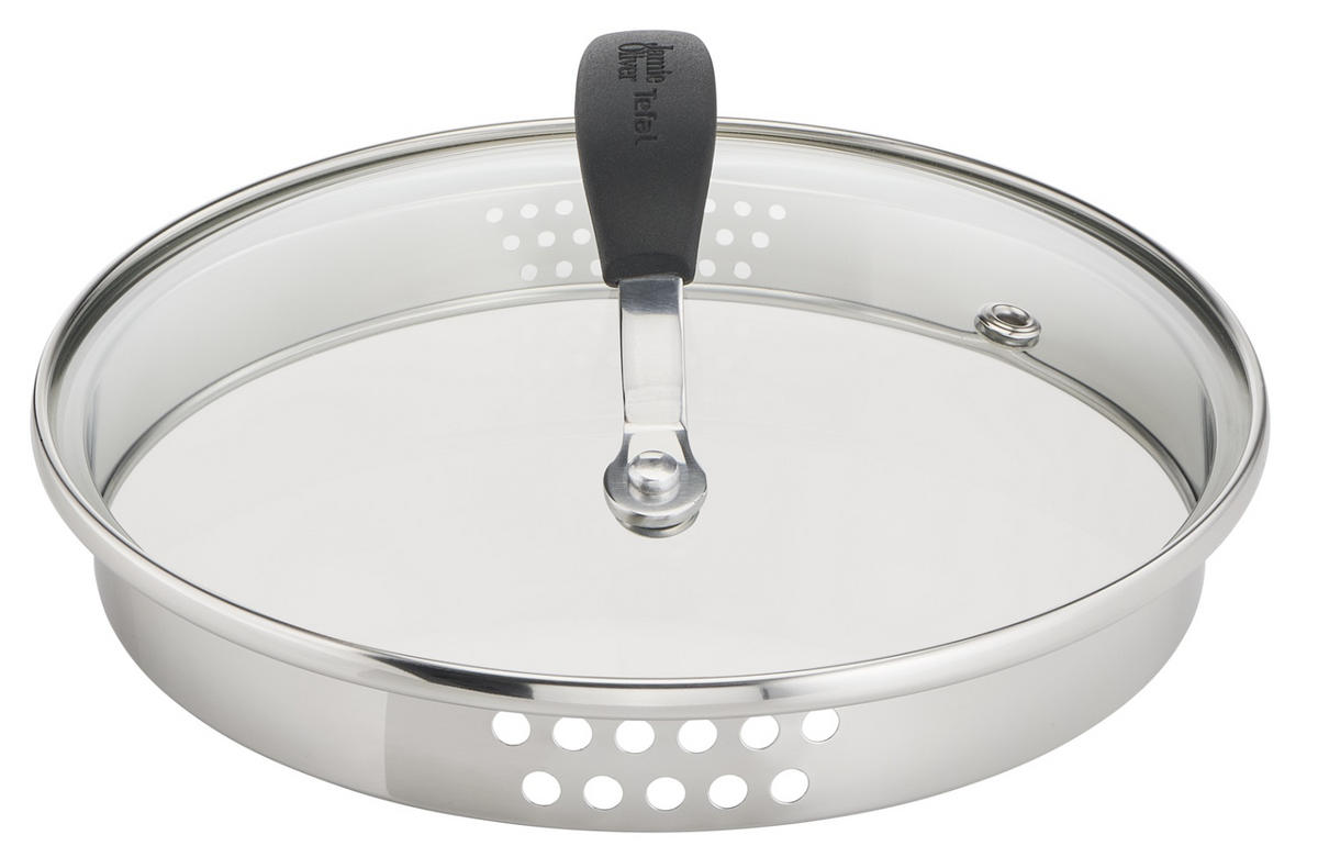 STEKGRYTA 18 cm  - svart/transparent, Design, metall/glas (18cm) - Tefal