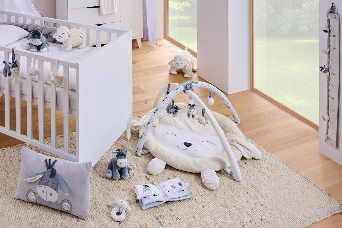 OBLOUK S HRAČKAMI - šedá/bílá, Basics, textil (80cm) - Patinio