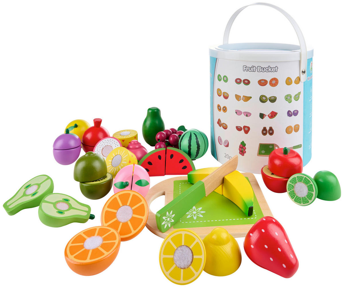 SCHNEIDESET OBST - Multicolor, Basics, Holz/Holzwerkstoff - My Baby Lou