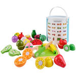 SCHNEIDESET OBST  - Multicolor, Basics, Holz/Holzwerkstoff - My Baby Lou