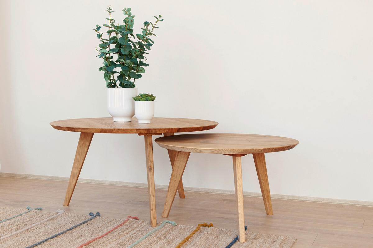 COUCHTISCH Holz 70/70/42 cm  - Eichefarben, Design, Holz (70/70/42cm) - Livetastic