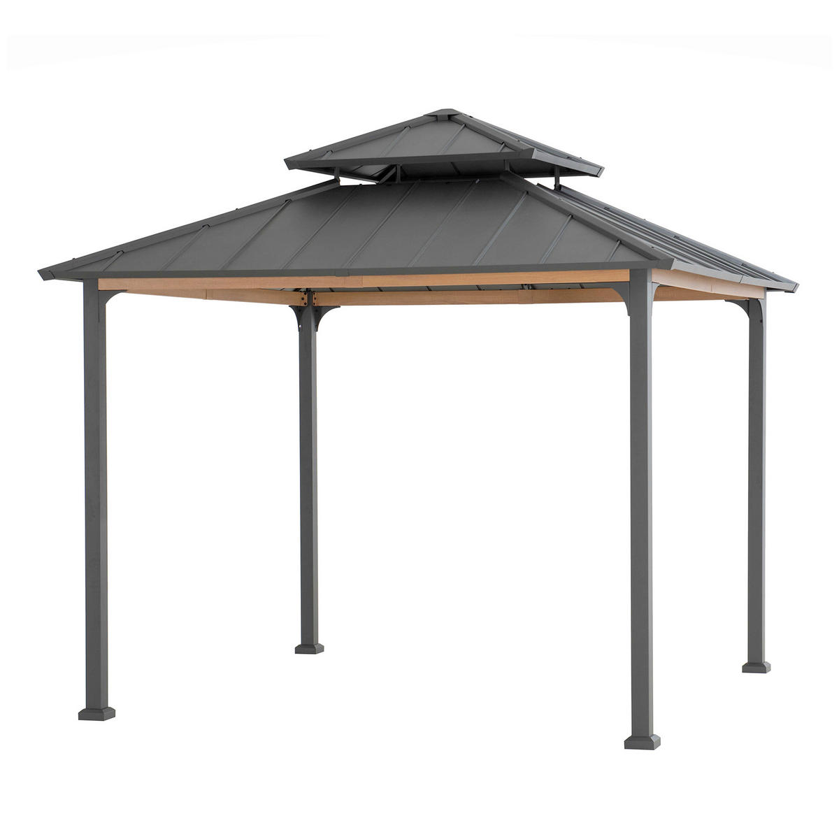 PAVILLON 300/295/300 cm   - Anthrazit, Basics, Metall (300/295/300cm) - Modante
