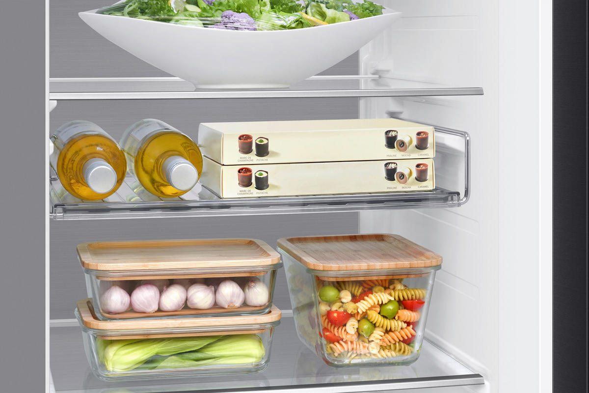 SIDE-BY-SIDE 91,2/178/72,6 cm RS80F67KCFEF  - Schwarz, Basics, Glas/Kunststoff (91,2/178/72,6cm) - Samsung