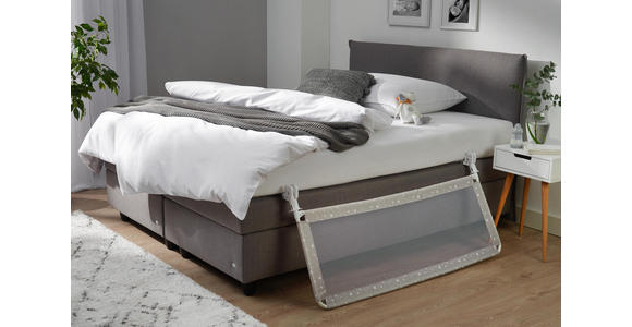 BETTSCHUTZGITTER 135/60 cm - Grau, Basics, Kunststoff/Metall (135/60cm) - My Baby Lou