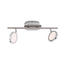 LED-DECKENLEUCHTE - Nickelfarben, Design, Metall (40,5/20/20cm) - Novel LED-DECKENLEUCHTE - Nickelfarben, Design, Metall (40,5/20/20cm) - Novel