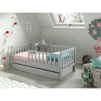 KINDER-/JUNIORBETT 70/140 cm  in Grau  - Kieferfarben/Grau, MODERN, Holz (70/140cm) - MID.YOU