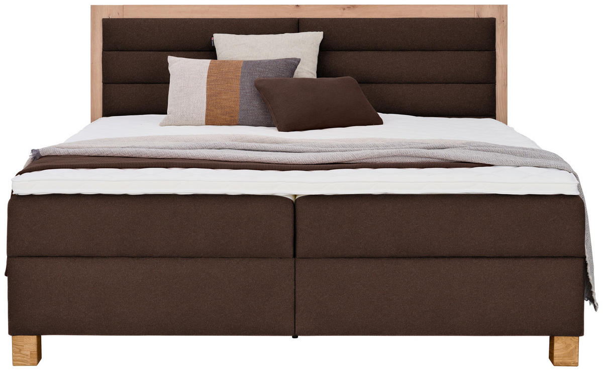 BOXBETT 180/200 cm  in Braun, Eiche Artisan  - Eiche Artisan/Braun, Konventionell, Holz/Holzwerkstoff (180/200cm) - Carryhome