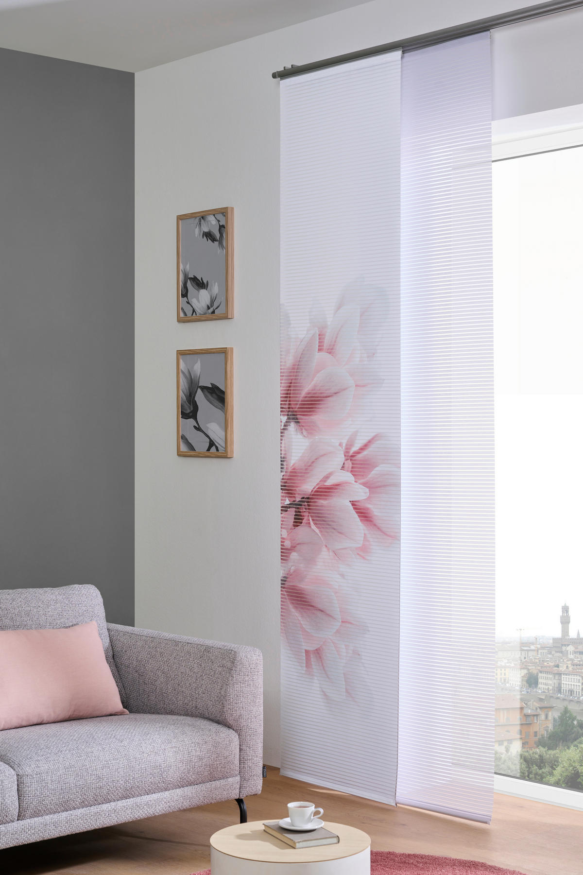 FLÄCHENVORHANG in Rosa  - Rosa, Design, Textil (60/255cm) - Novel
