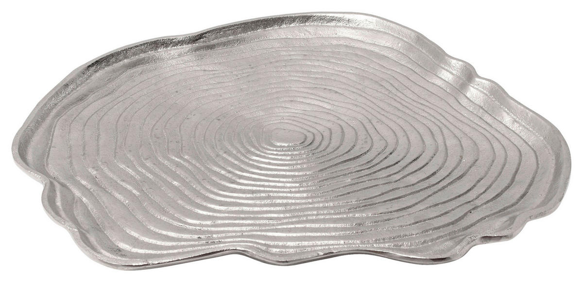 DEKOTABLETT - Silberfarben, Trend, Metall (29,5/29,5/4cm) - Kayoom