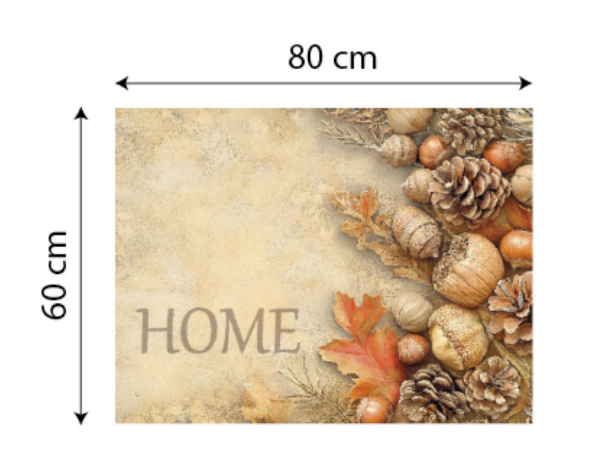 SZENNYFOGÓ SZŐNYEG - Basics, műanyag (80/60cm)