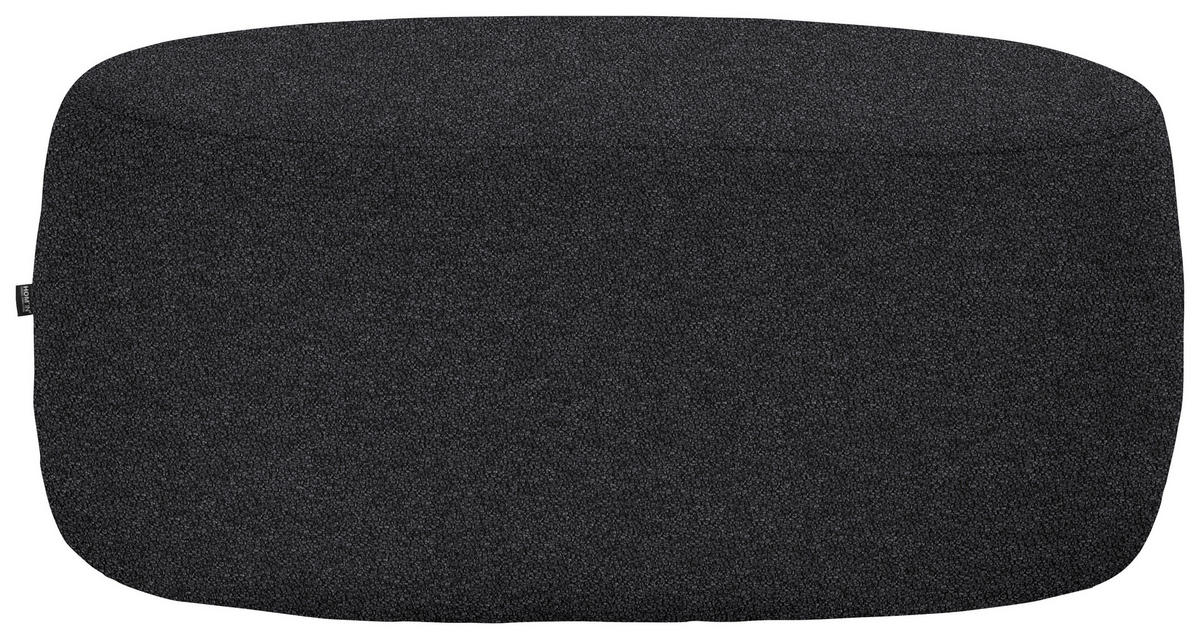 HOCKER in Textil Anthrazit  - Anthrazit/Schwarz, MODERN, Kunststoff/Textil (88/43/66cm) - Hom`in