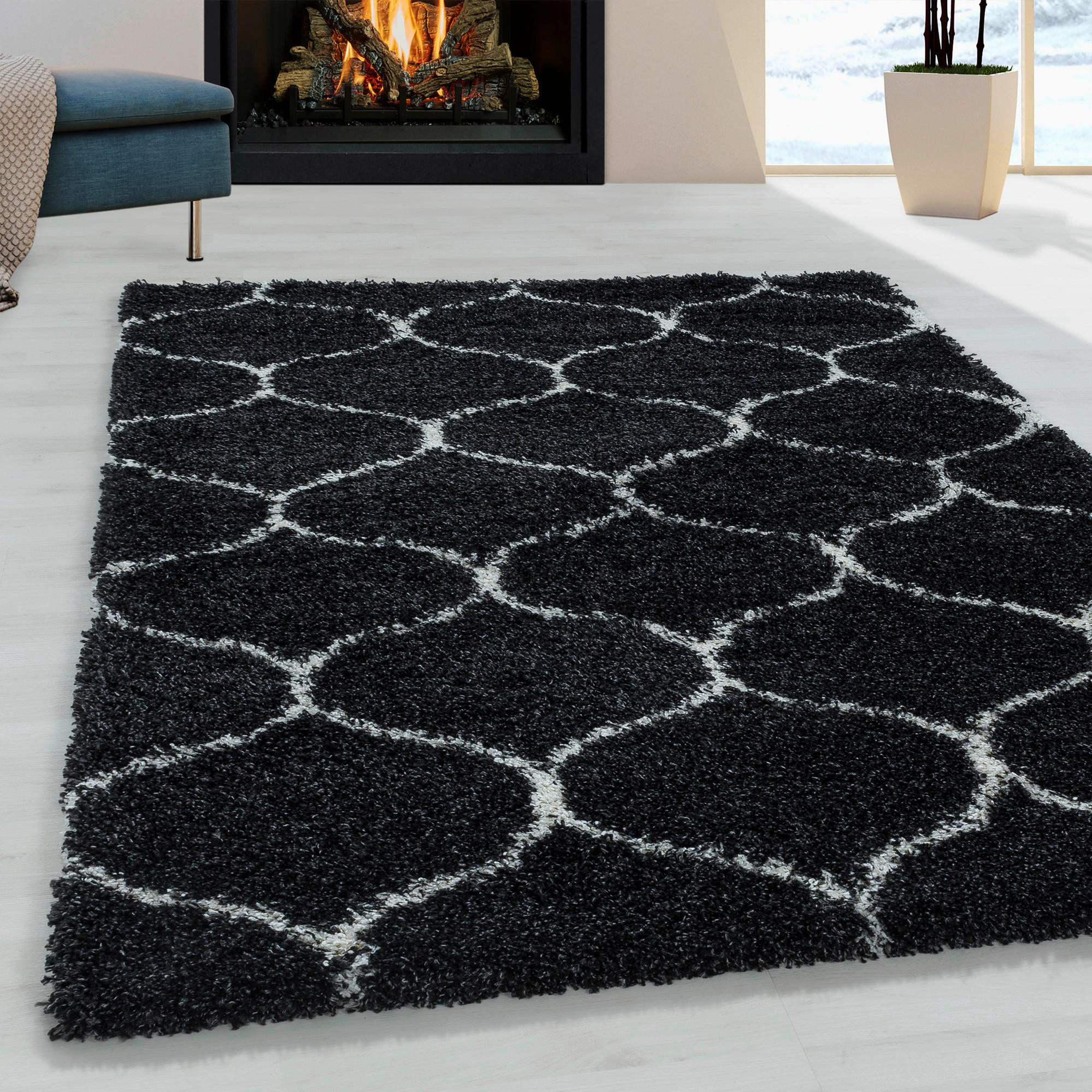 RYAMATTA 140/200 cm Salsa 3201 Anthrazit  - antracit, Design, textil (140/200cm)