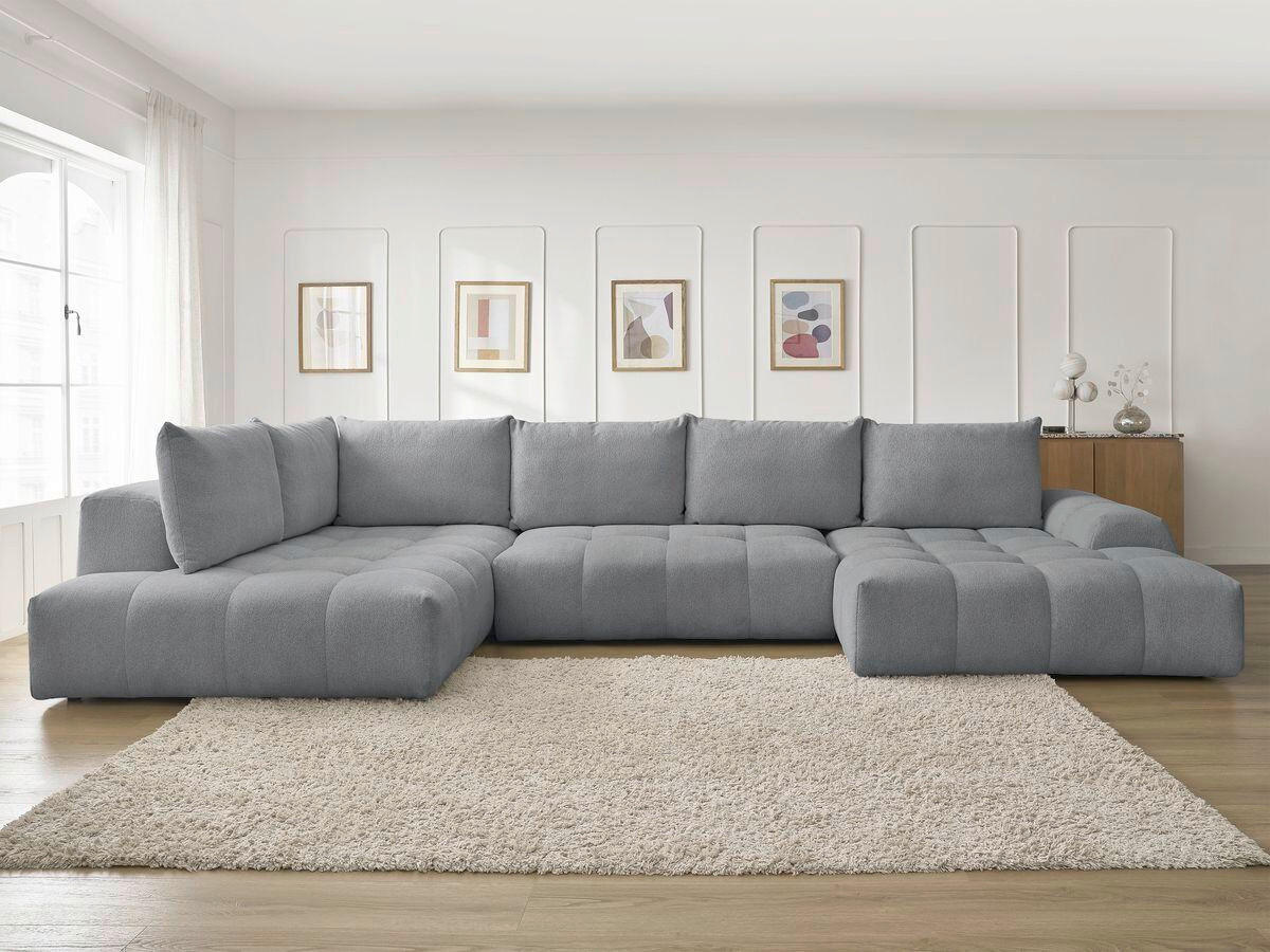 ECKSCHLAFSOFA EVEREST  mit Rücken echt, Armteil links, Armteil rechts Flachgewebe Dunkelgrau  - Dunkelgrau/Schwarz, MODERN, Kunststoff/Textil (212/423/198cm)