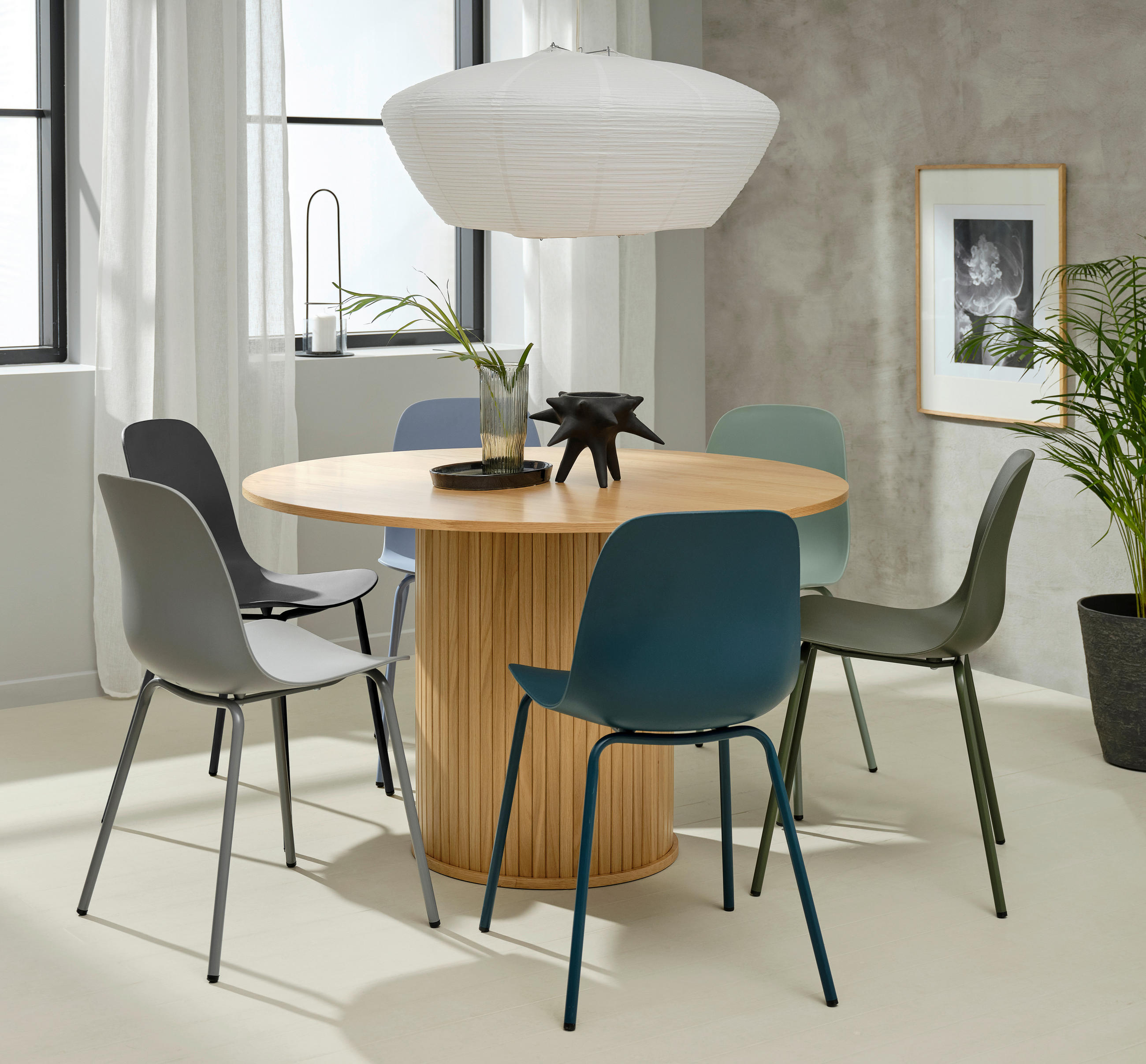 STUHL Grau  - Grau, Design, Kunststoff/Metall (50/84/50cm) - Boxxx