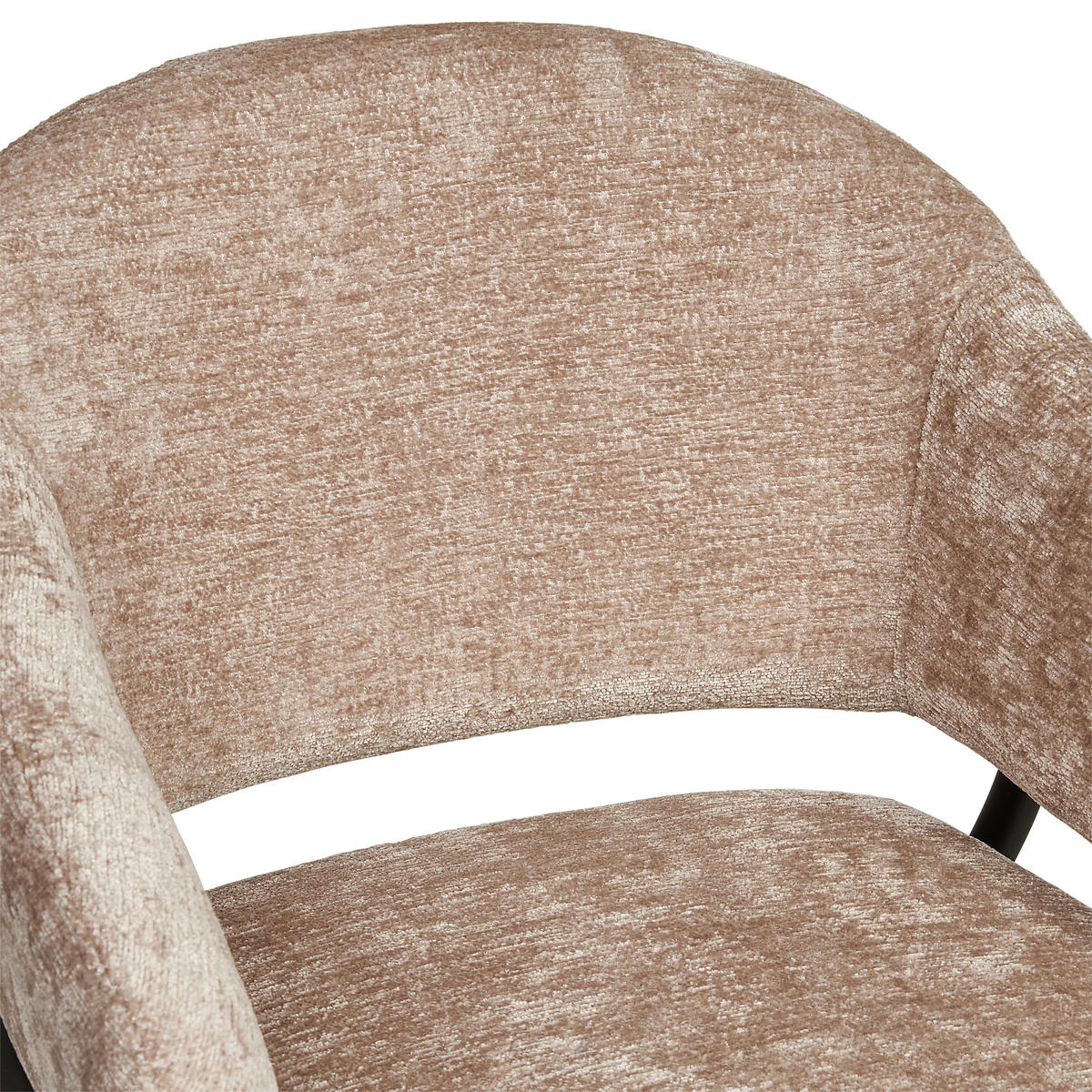 ARMLEHNSTUHL  in Eisen Mikrofaser  - Beige/Schwarz, KONVENTIONELL, Holz/Textil (60/80/62cm) - MID.YOU