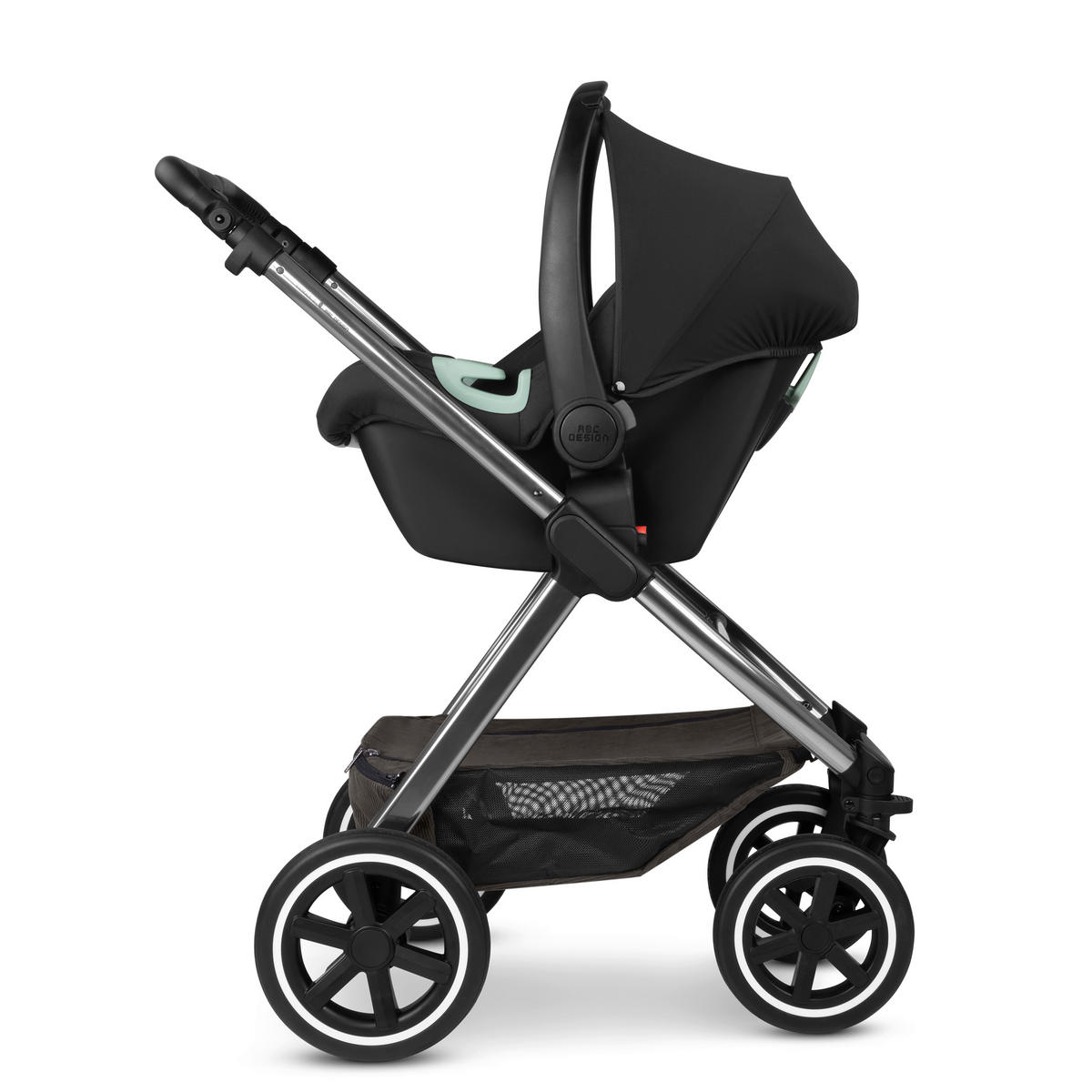 KINDERWAGEN  Samba 2  Almond  - Platinfarben/Grau, Basics, Metall (60/108/88cm) - ABC Design
