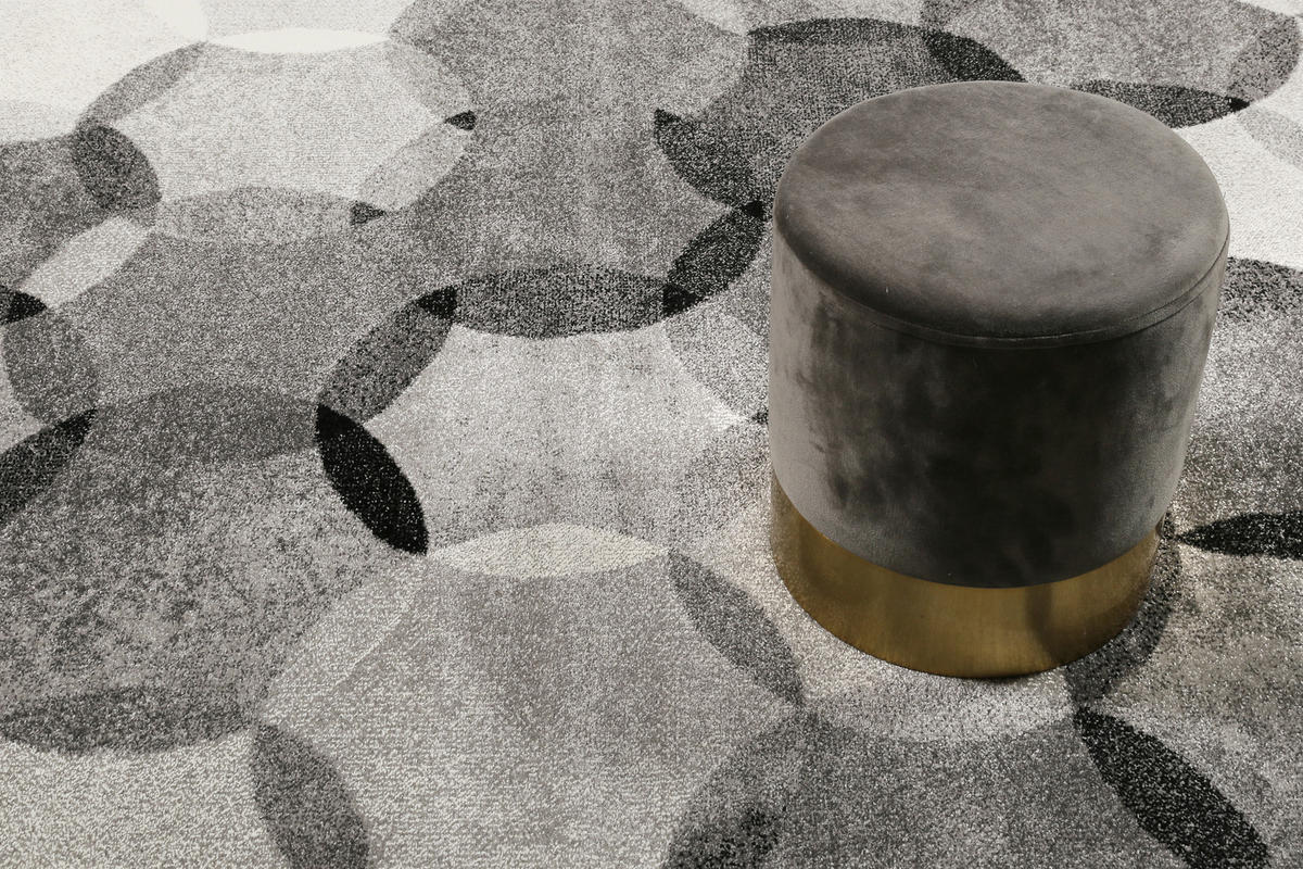 WEBTEPPICH 120/170 cm Modernina Grau, Silberfarben, Dunkelgrau, Beige  - Dunkelgrau/Beige, Design, Textil (120/170cm) - Esprit