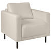 FÅTÖLJ i textil, metall, trä beige  - beige/svart, Design, metall/trä (78/78/85cm) - Pure Home Comfort