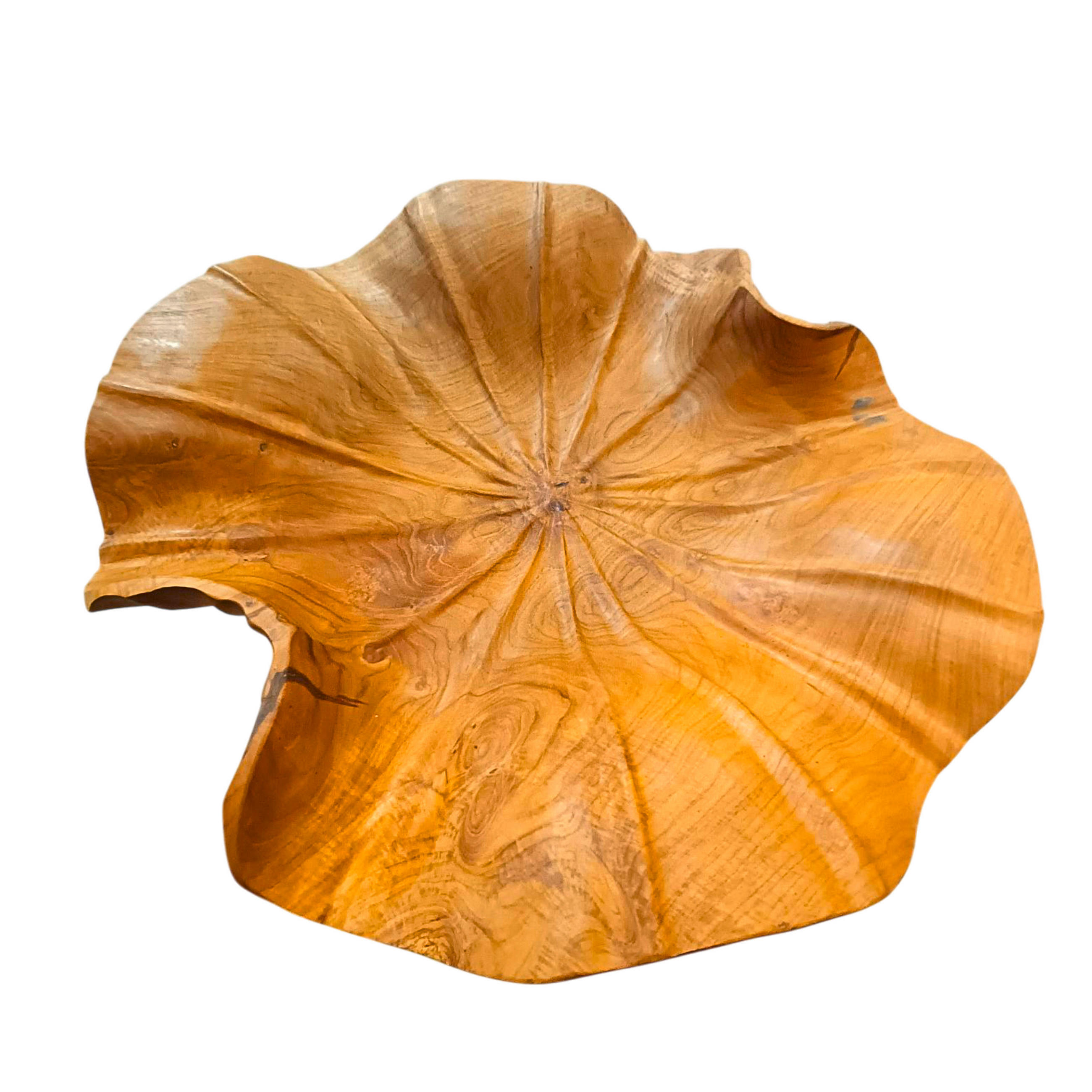 DEKORAČNÍ MISKA - barvy teak, Natur, dřevo (40cm) - Ambia Home
