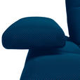 ECKSOFA in Struktur Blau  313/233 cm  - Blau/Schwarz, Design, Kunststoff/Textil (313/233cm) - Emilio Belluti