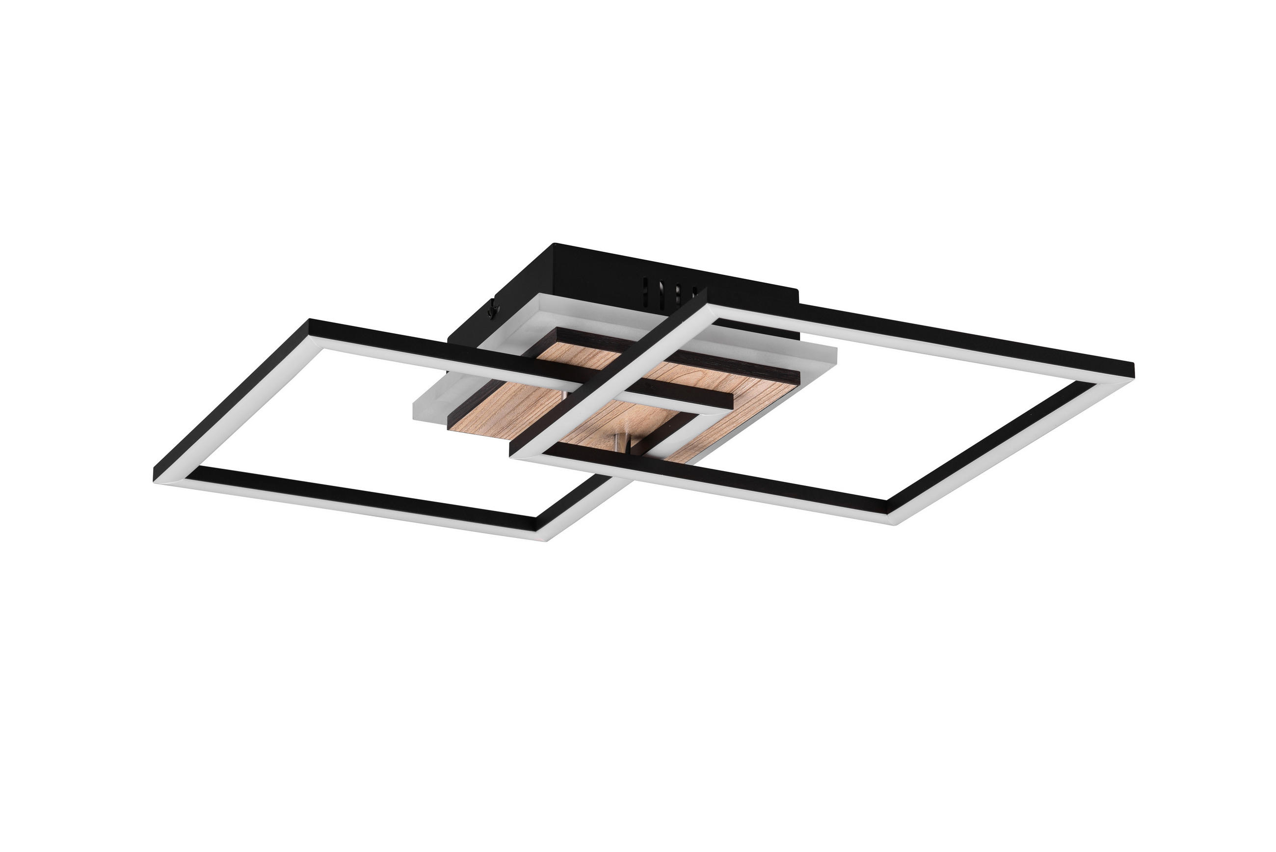 STROPNÉ LED SVIETIDLO, 57,5/35,5/8 cm - hnedá, Basics, plast (57,5/35,5/8cm)