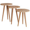 BEISTELLTISCHSET in Holzwerkstoff 34/34/42-47-52 cm  - Honigeiche, Design, Holzwerkstoff (34/34/42-47-52cm) - MID.YOU