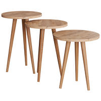 BEISTELLTISCHSET in Holzwerkstoff 34/34/42-47-52 cm  - Honigeiche, Design, Holzwerkstoff (34/34/42-47-52cm) - MID.YOU