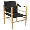 SESSEL Echtleder Schwarz    - Schwarz/Naturfarben, ROMANTIK / LANDHAUS, Leder/Holz (59/79/61cm) - MID.YOU